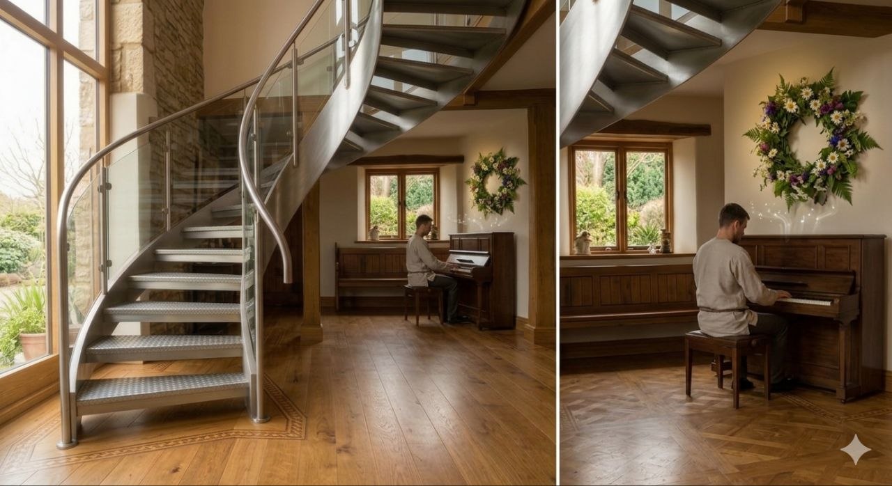 Kāpnes ar pagrieziernu